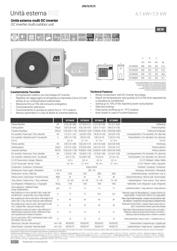 Outdoor unit EXT2M42R Dual MAXA - Image 3